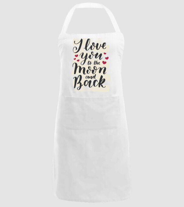 'I love you to the moon and back tricou drăguț Valentine''s Day' model alb pe tricou