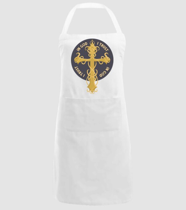 In God We Trust model alb pe tricou