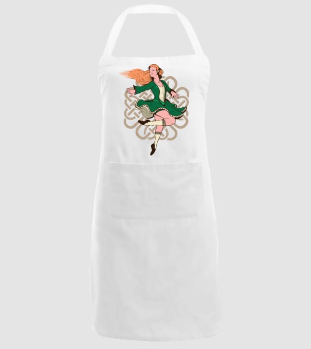 Femeile Dansatoare irlandeză model alb pe tricou