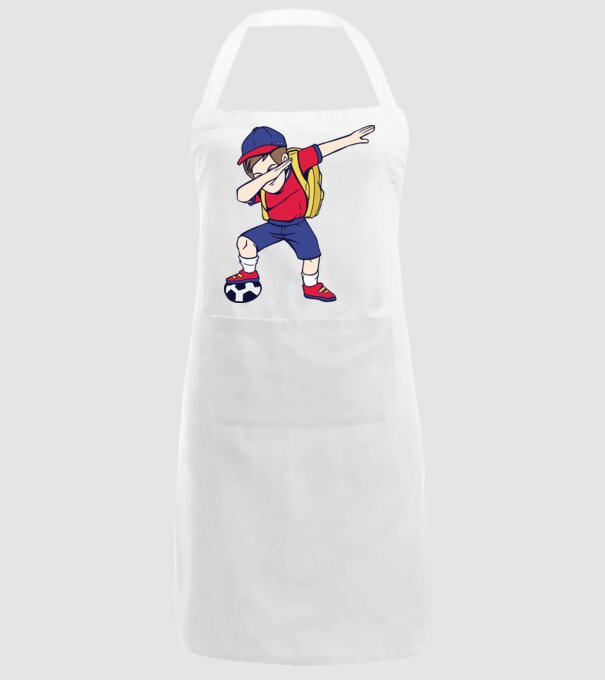 Școlar Fotbalist DAB model alb pe tricou