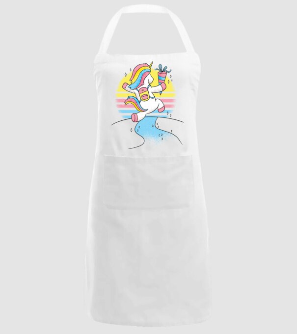 Unicorn școlar model alb pe tricou