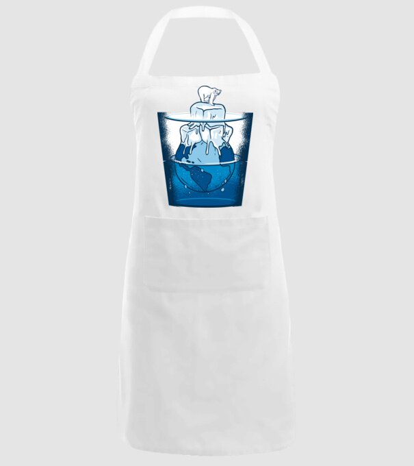 Ursul polar în pericol încălzirea globală model alb pe tricou