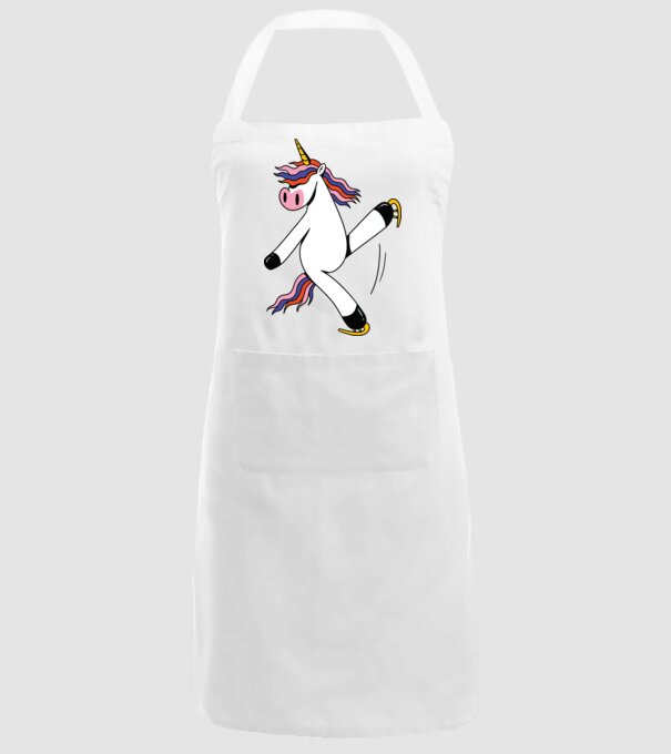 Unicorn cu Patine model alb pe tricou