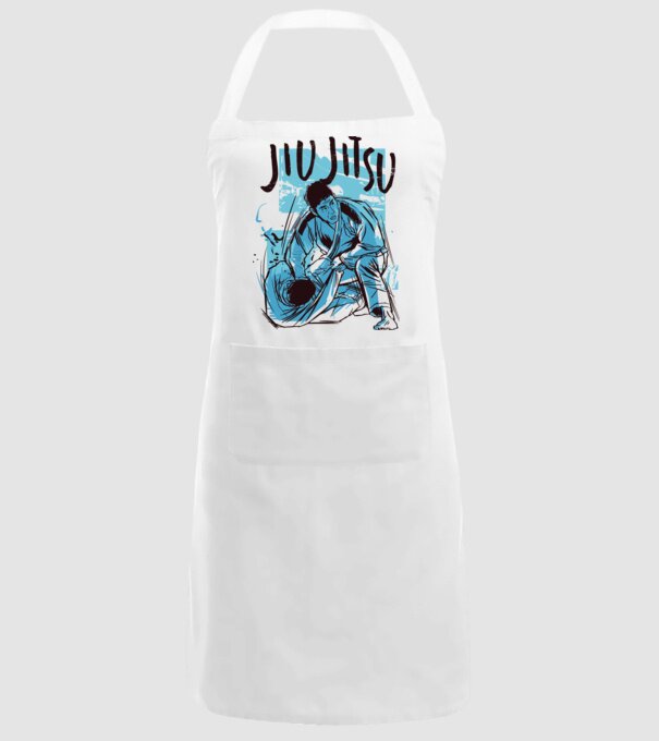 Jiu Jitsu model alb pe tricou