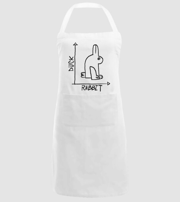 Rață vs Iepure model alb pe tricou