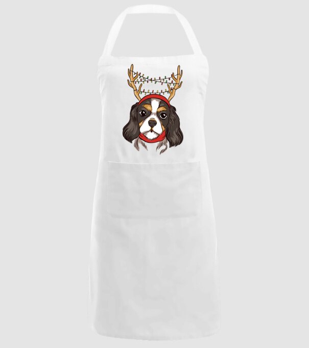 Cavalier de Crăciun model alb pe tricou