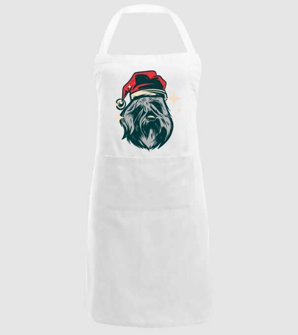 Câine de Crăciun model alb pe tricou