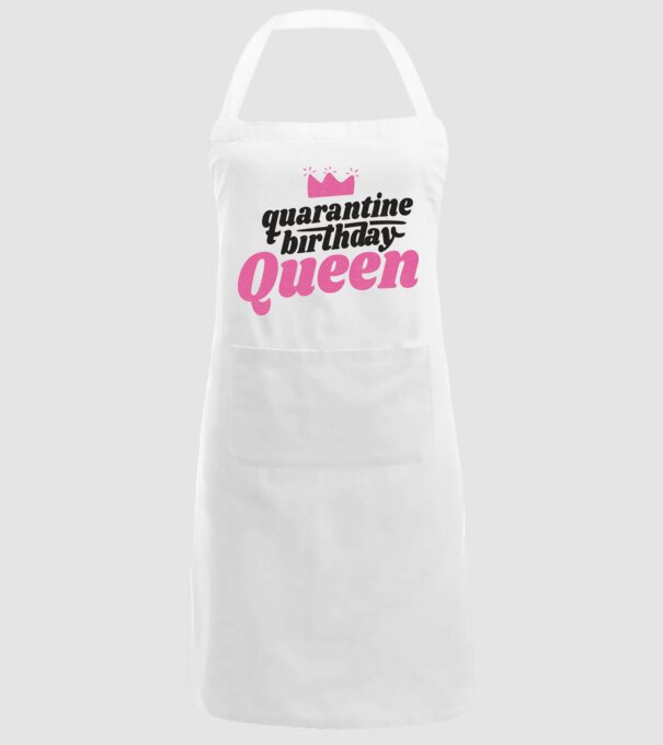 quarantine Queen model alb pe tricou