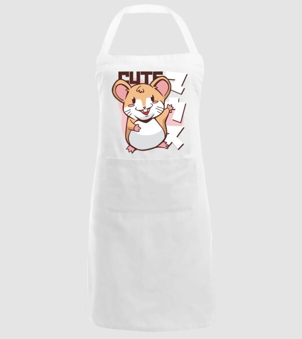 Șoarece Kawaii model alb pe tricou