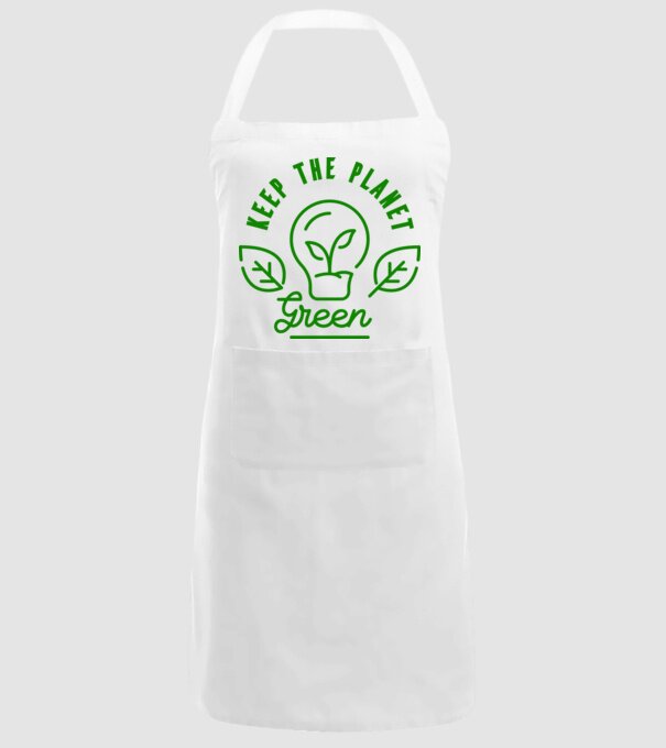 Keep The Planet Green - Ziua Pământului model alb pe tricou