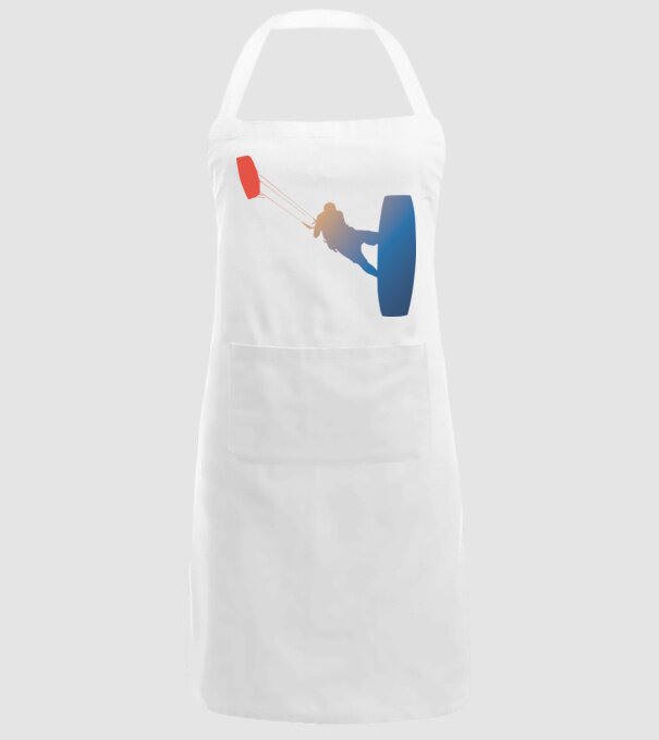 Kite Surfer model alb pe tricou