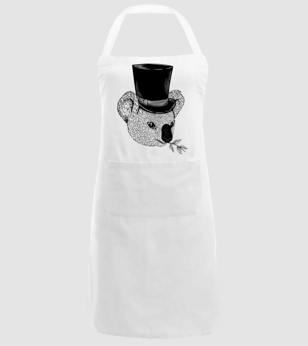 Cilindru Koala model alb pe tricou