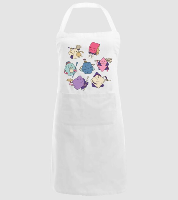 Caractere Cub model alb pe tricou