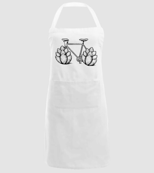 Bicicletă Hamei model alb pe tricou