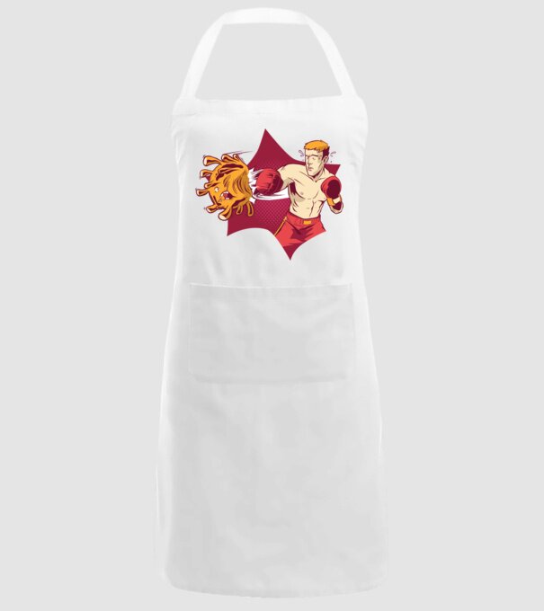 Coronavirus KO - Box model alb pe tricou