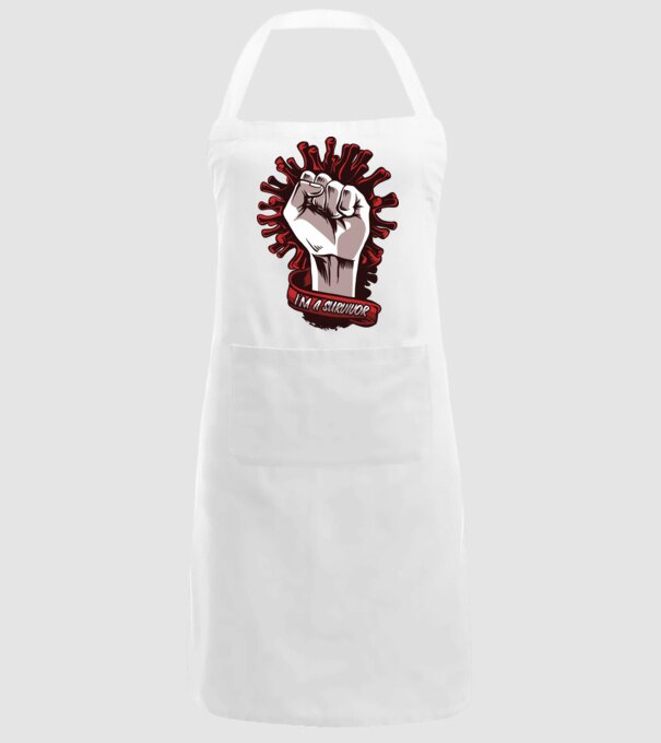 Supraviețuitor Coronavirus model alb pe tricou