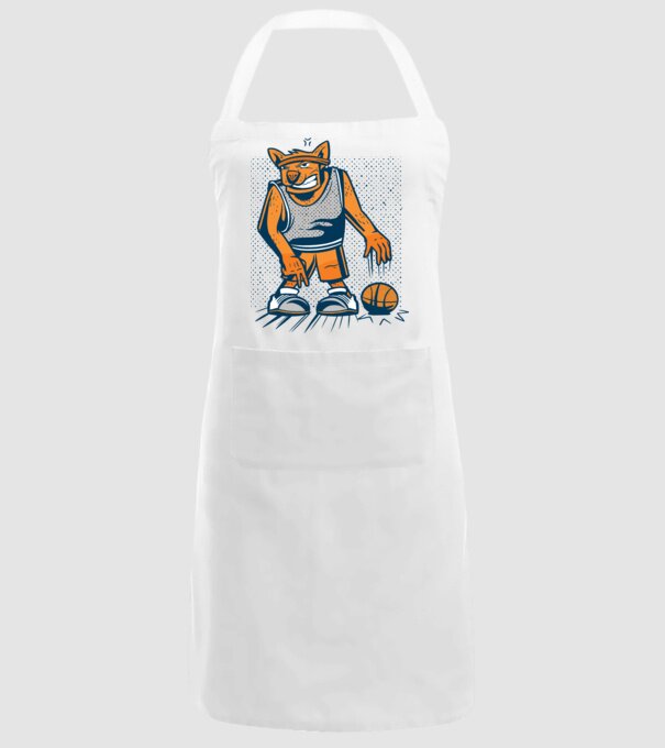 câine baschetbalist model alb pe tricou