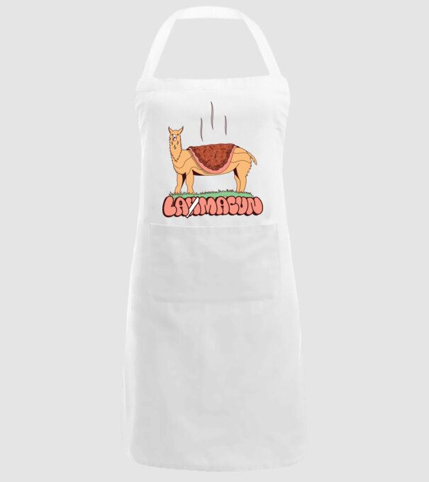 Lamacun Lama model alb pe tricou