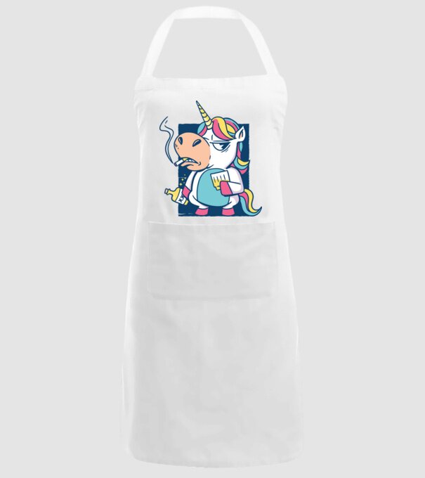 Unicorn rebel model alb pe tricou