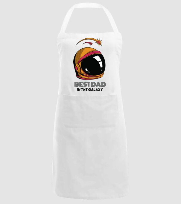 Cel mai bun tată din Galaxie model alb pe tricou