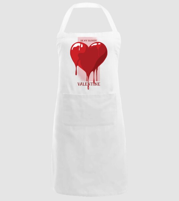 Fii dragostea mea - Be my bloody Valentine model alb pe tricou