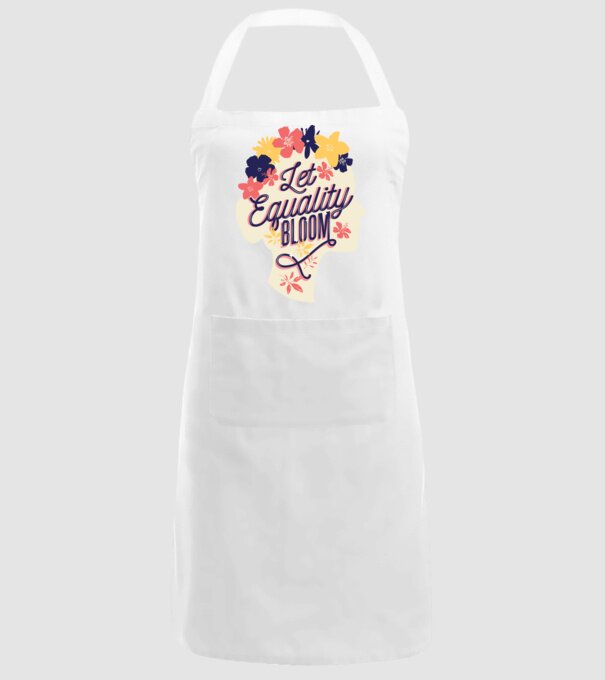 Let Equality Bloom Ziua Femeii model alb pe tricou