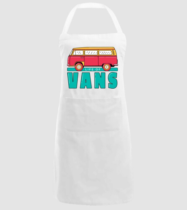 Life of Vans model alb pe tricou