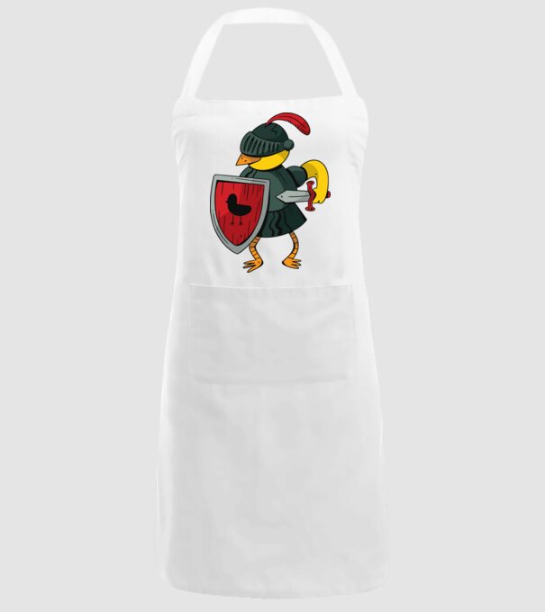 Cavaler Pasăre model alb pe tricou