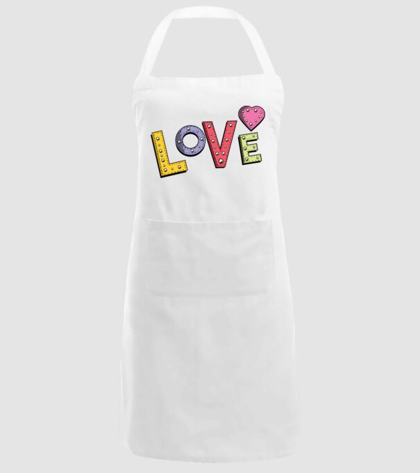 'Inscripție Love pentru Valentine''s Day' model alb pe tricou