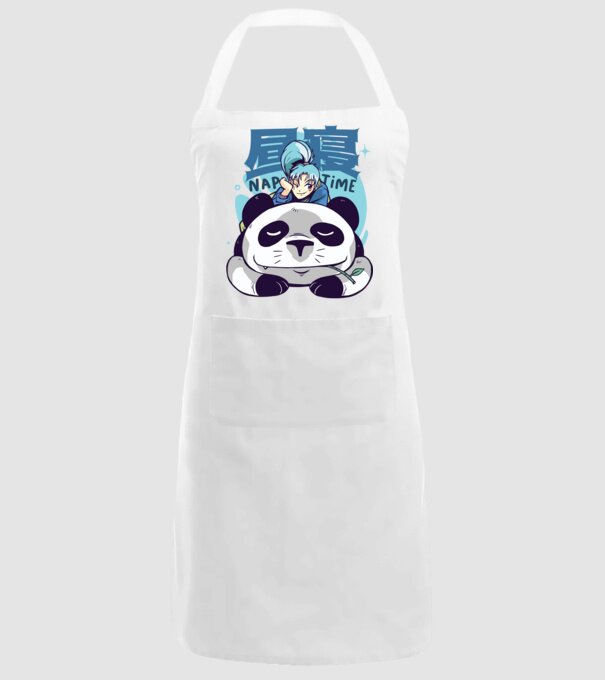 Anime Panda relaxare model alb pe tricou