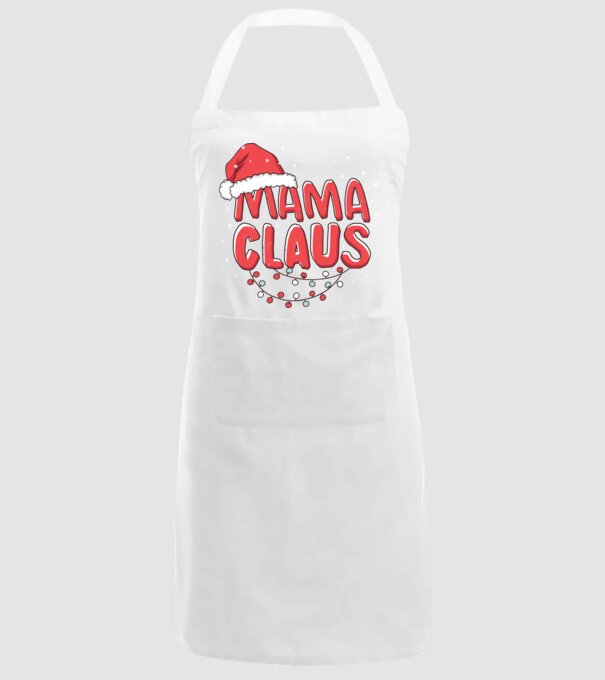Mama Claus model alb pe tricou