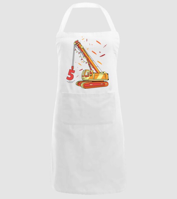 Prindere 5th Birthday model alb pe tricou