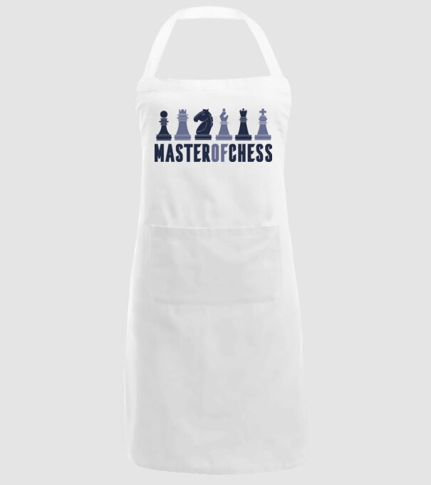 Master of Chess model alb pe tricou