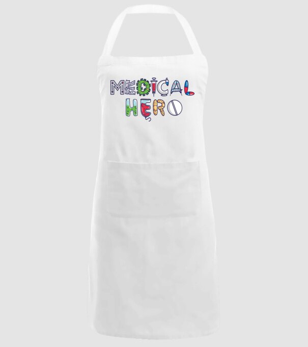 Medical Hero - Eroi de zi cu zi model alb pe tricou