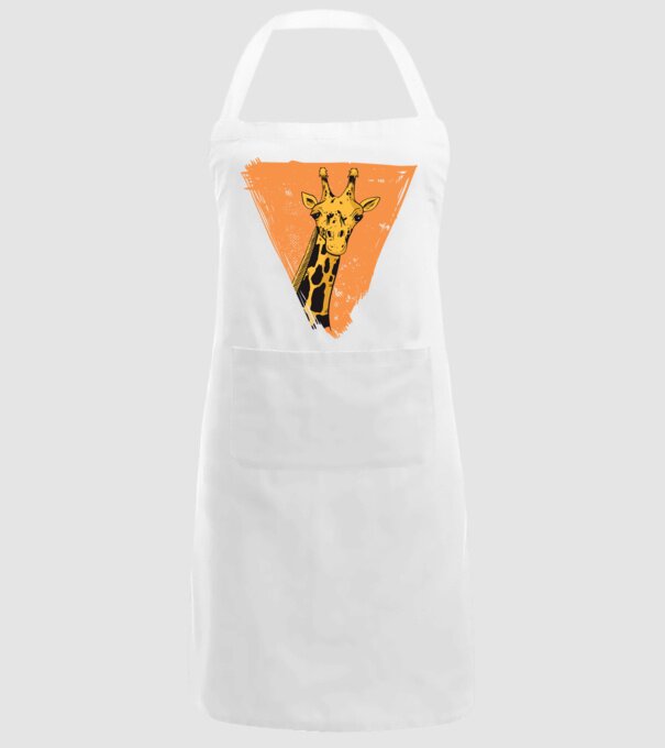 Girafă cool model alb pe tricou