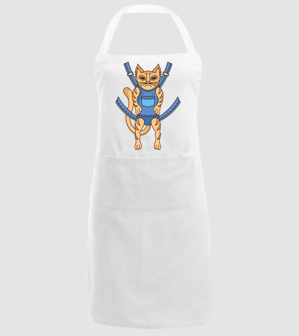 Pisică Supărată model alb pe tricou