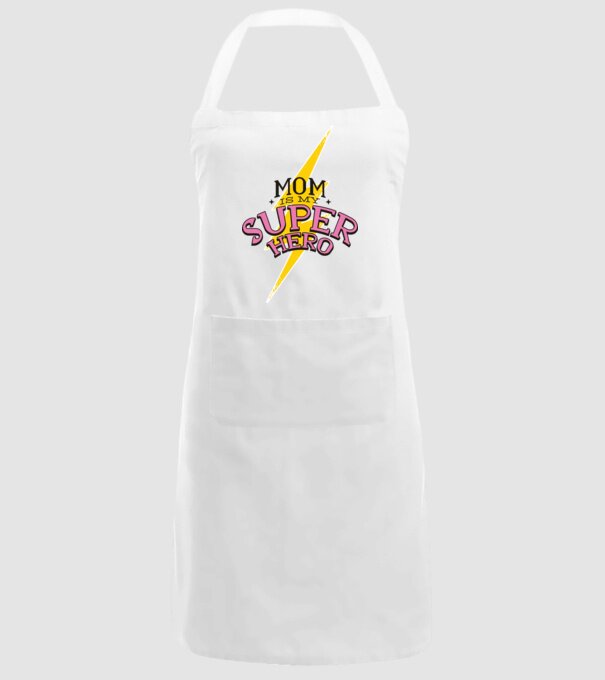 Mom is my Superhero tricou pentru mama model alb pe tricou