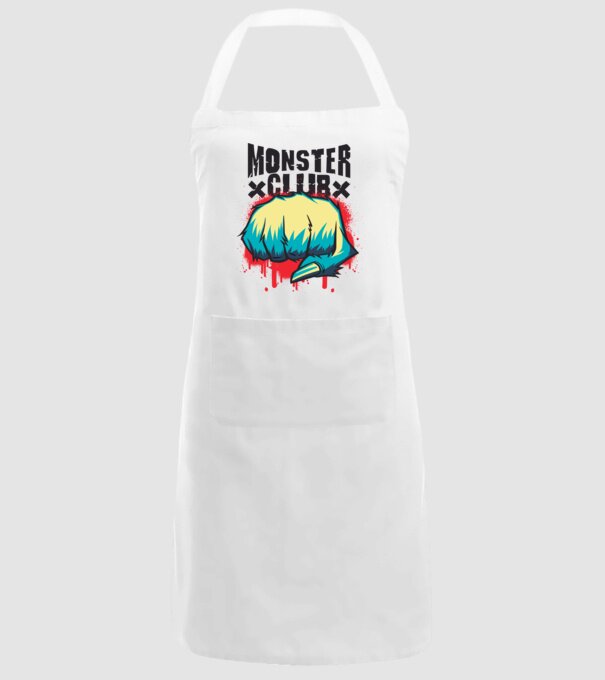 Monster Club model alb pe tricou