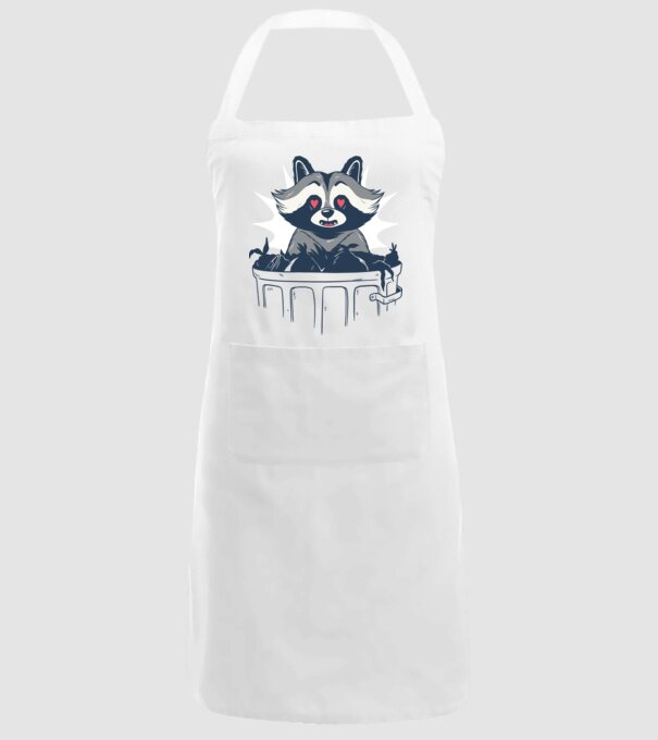 Raton model alb pe tricou