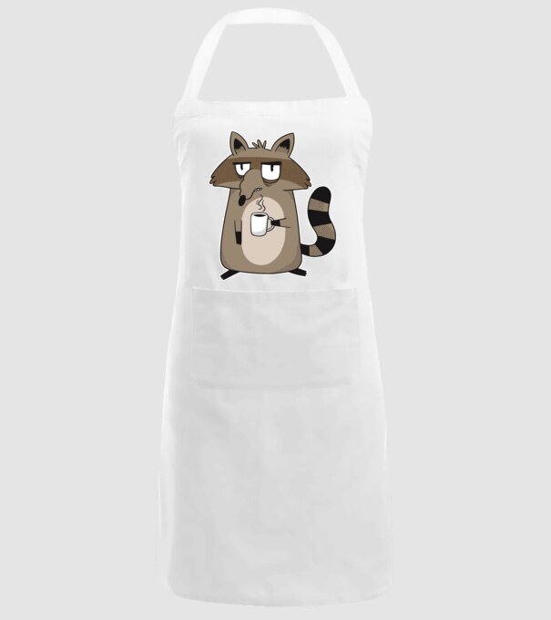 Raton cu cafea model alb pe tricou