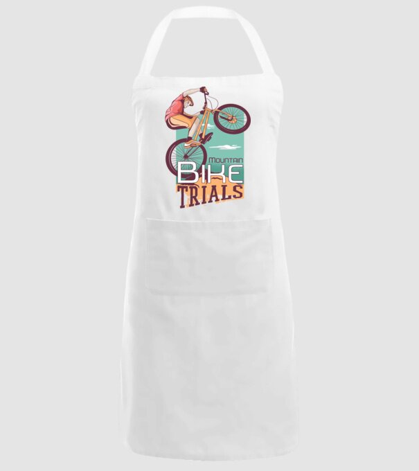 Truc Mountainbike model alb pe tricou