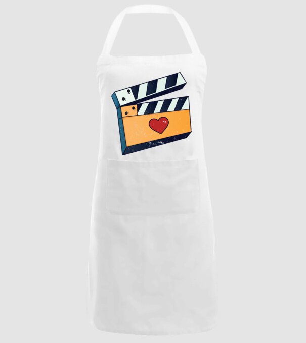 Cinema Film model alb pe tricou