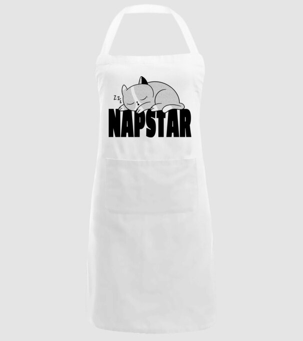 Pisică Napstar model alb pe tricou