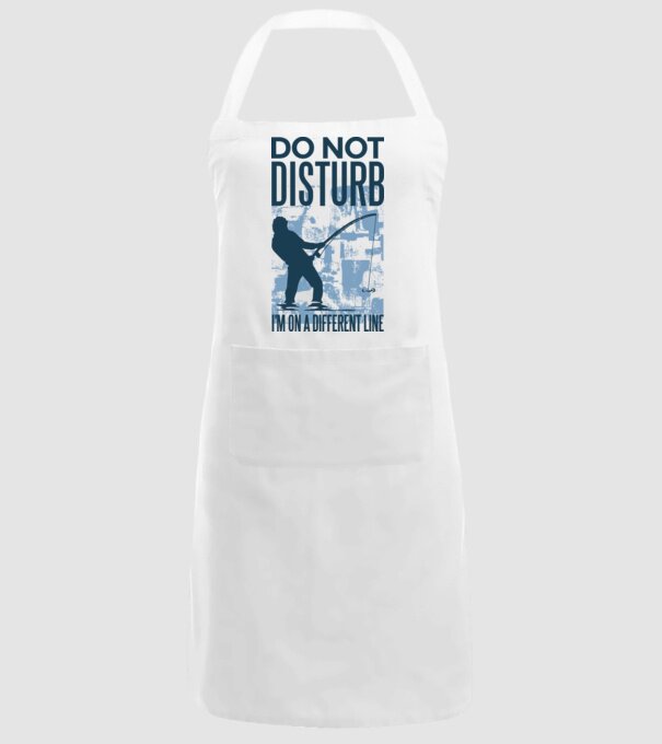 Nu mă deranja, sunt pe altă linie Pescar model alb pe tricou