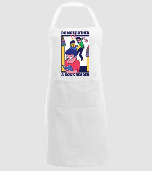 Nu mă deranja în timp ce citesc model alb pe tricou