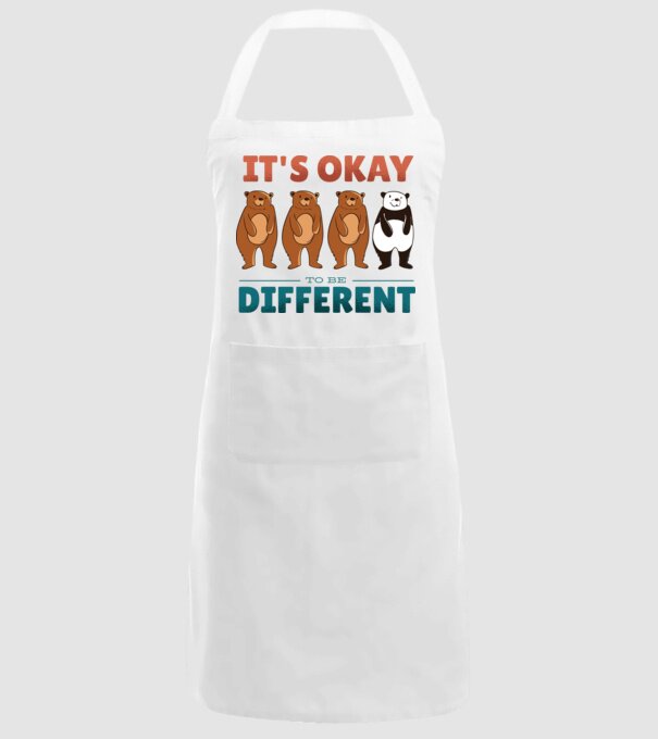E în regulă să fii diferit model alb pe tricou