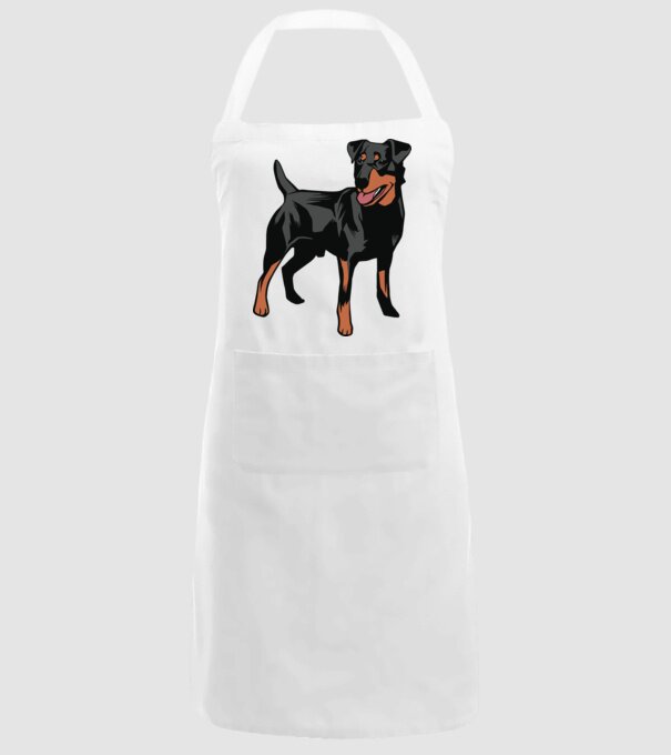 Câine de vânătoare german Terrier model alb pe tricou