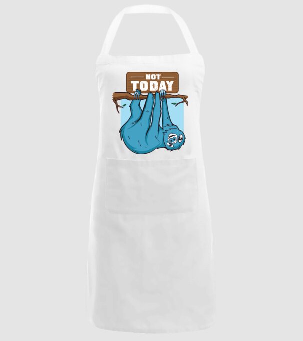 Not today Leneș model alb pe tricou