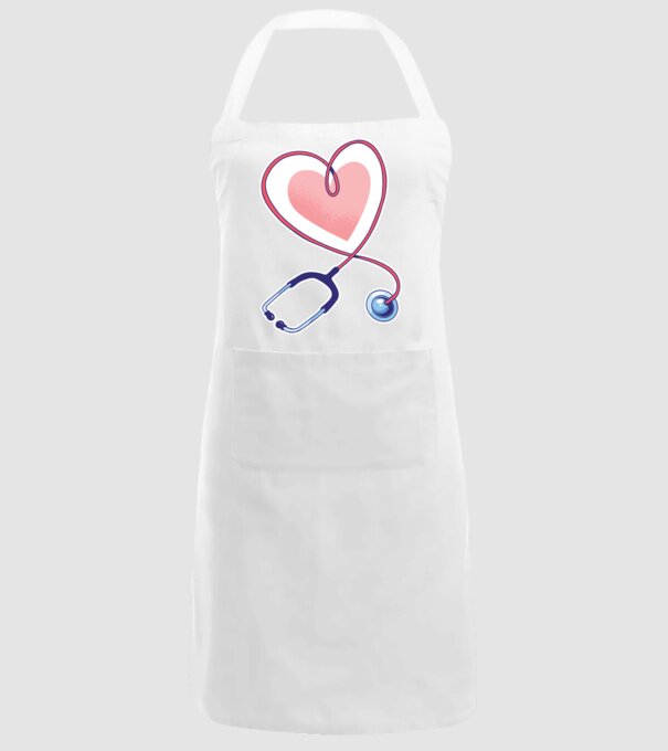 Soră Asistentă Stetoscop model alb pe tricou