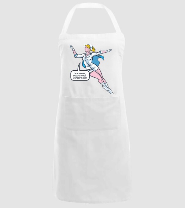 Sunt asistentă medicală, care este superputerea ta? model alb pe tricou